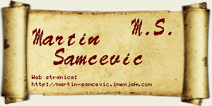 Martin Samčević vizit kartica